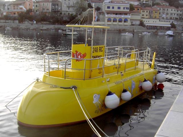 Yellow Submarine in Rabac (Bugansicht)