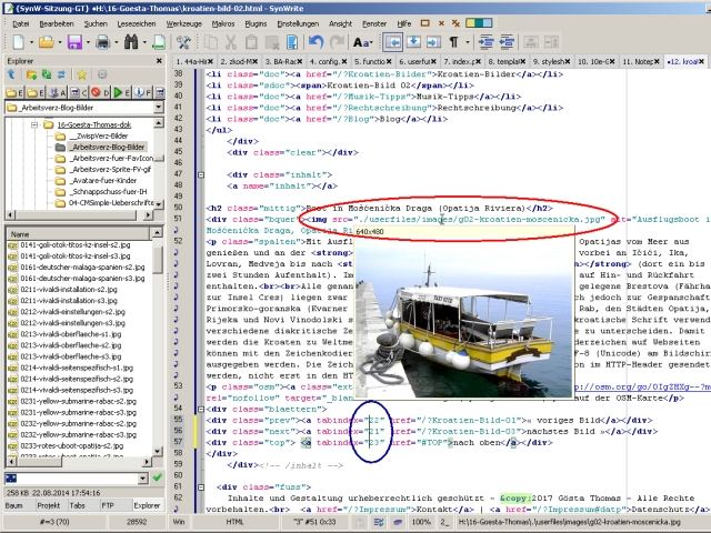 Editor SynWrite: Mehrfach-Cursor und Bilder-Vorschau im Quellcode