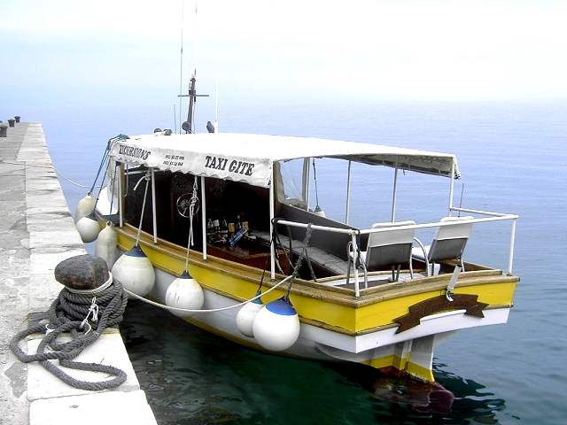 Ausflugsboot in Mošćenička Draga, Opatija Riviera (Bild: Gösta Thomas)